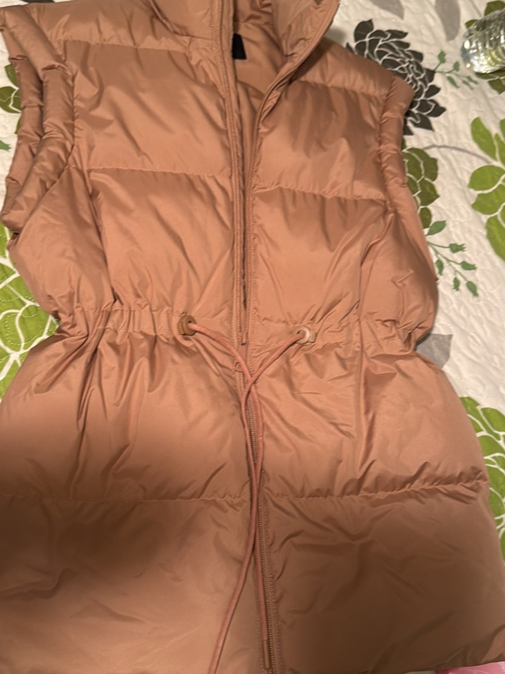 Express Dusty Rose Puffer Vest
